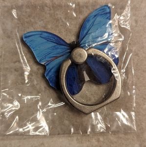 Cute Blue Butterfly Adhesive Phone Stand/Holder